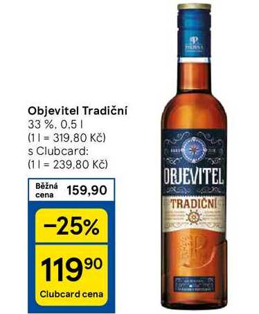 Objevitel Tradiční 33 %, 0.5 l