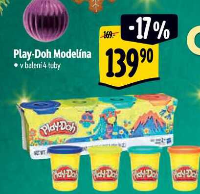 Play-Doh Modelína • v balení 4 tuby  