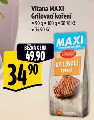 Vitana MAXI Grilovací koření, 90 g 