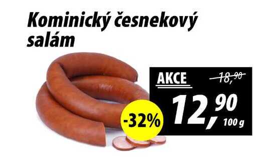 Kominický česnekový salám, 100 g 