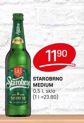 STAROBRNO MEDIUM 0,5l v akci