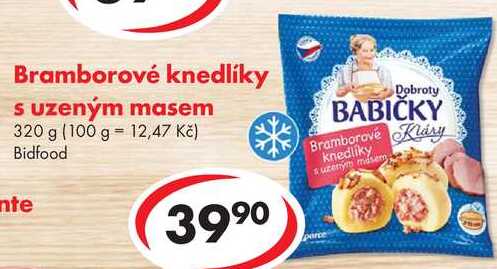 Bramborové knedlíky s uzeným masem, 320 g 