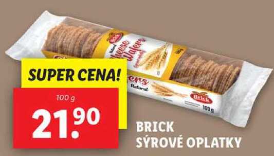 BRICK SÝROVÉ OPLATKY, 100 g v akci