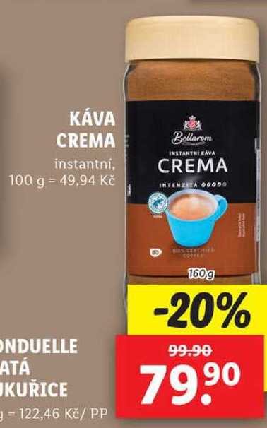 KÁVA CREMA, 160 g v akci