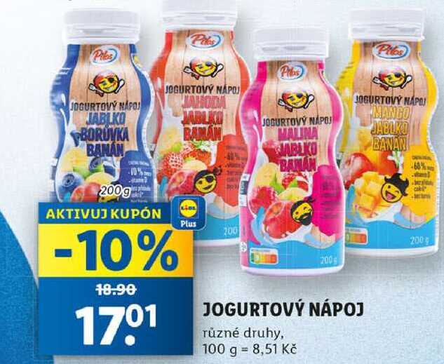 JOGURTOVÝ NÁPOJ, 200 g v akci