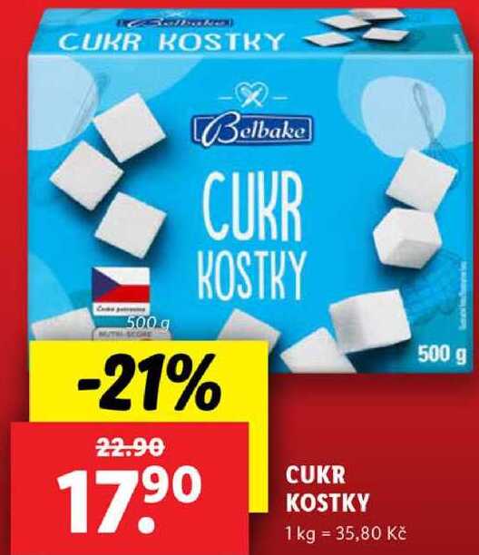 CUKR KOSTKY, 500 g v akci