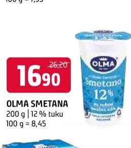 Olma smetana 12% 200g v akci