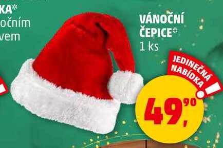 VÁNOČNÍ ČEPICE, 1 ks