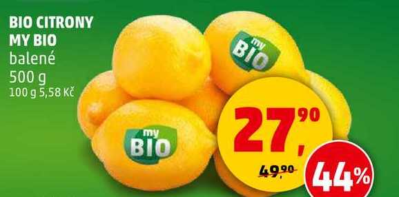 BIO CITRONY MY BIO balené, 500 g