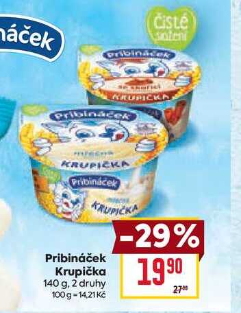 Pribináček Krupička 140 g