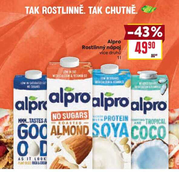 Alpro Rostlinný nápoj 1l