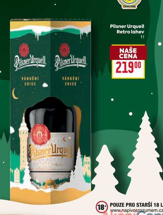 Pilsner Urquell Retro lahev  1l