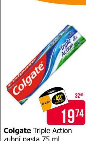 Colgate Triple Action zubní pasta 2x75 ml