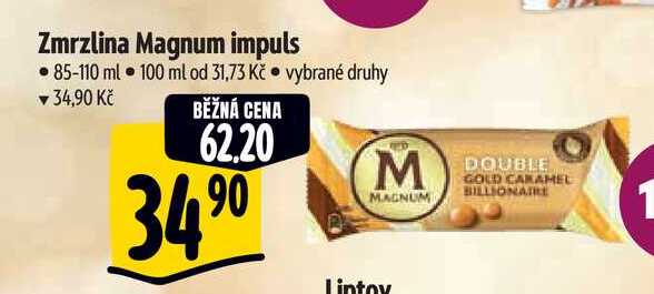 Zmrzlina Magnum impuls 85-110 ml  