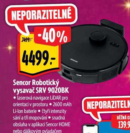  Sencor Robotický vysavač SRV 902OBK  