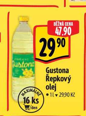   Gustona Řepkový olej  1 l