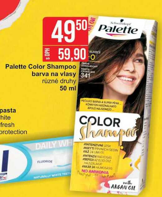 Palette Color Shampoo barva na vlasy různé druhy 50 ml