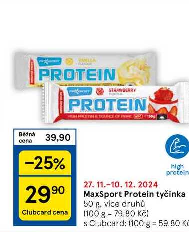 MaxSport Protein tyčinka, 50 g