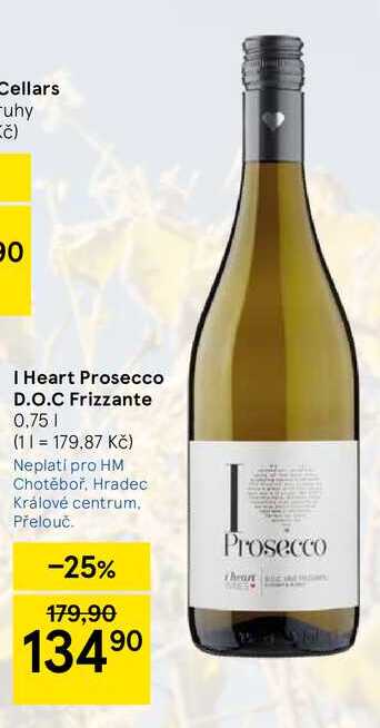  I Heart Prosecco D.O.C Frizzante, 0,75 l