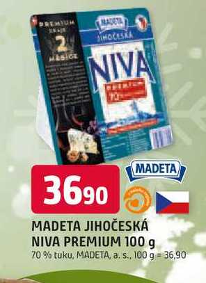 MADETA JIHOČESKÁ NIVA PREMIUM 100 g 70% tuku