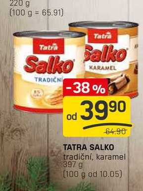 TATRA SALKO tradiční, karamel 397 g 