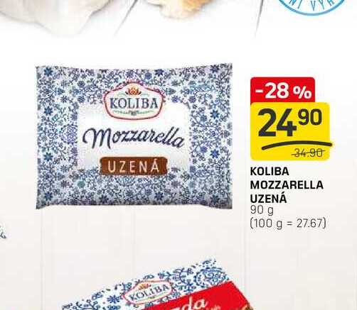 KOLIBA MOZZARELLA UZENÁ 90 g 