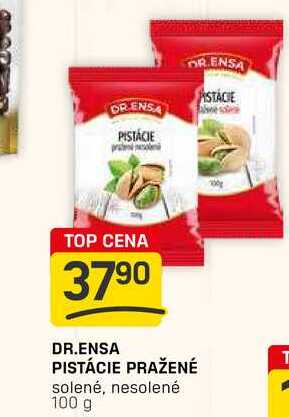 DR.ENSA PISTÁCIE PRAŽENÉ solené, nesolené 100g