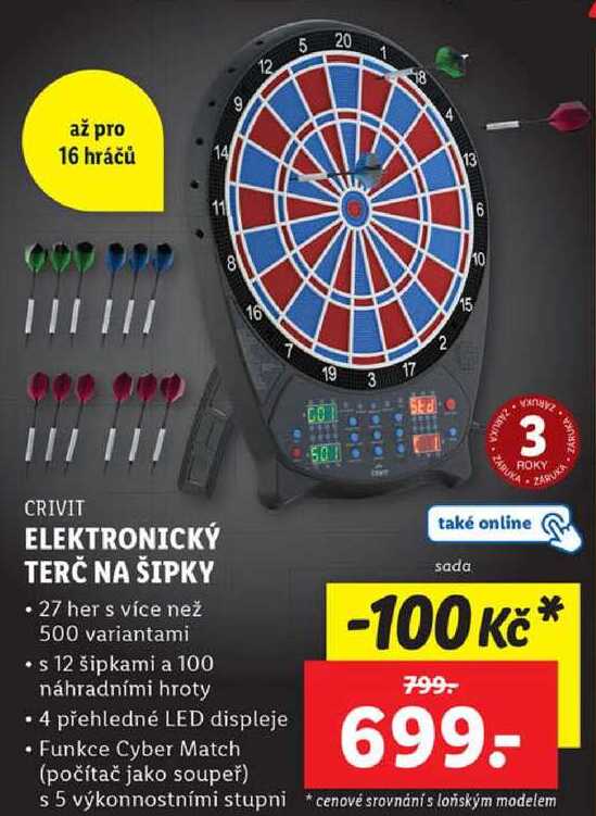 ELEKTRONICKÝ TERČ NA ŠIPKY