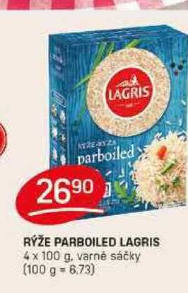 RÝŽE PARBOILED LAGRIS 4 x 100 g, varné sáčky