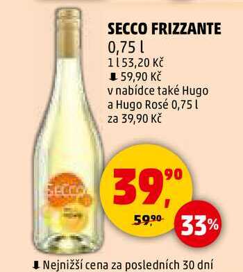 SECCO FRIZZANTE, 0,75 l