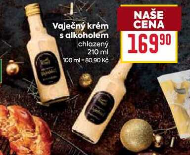 Vaječný krém s alkoholem chlazený 210 ml 