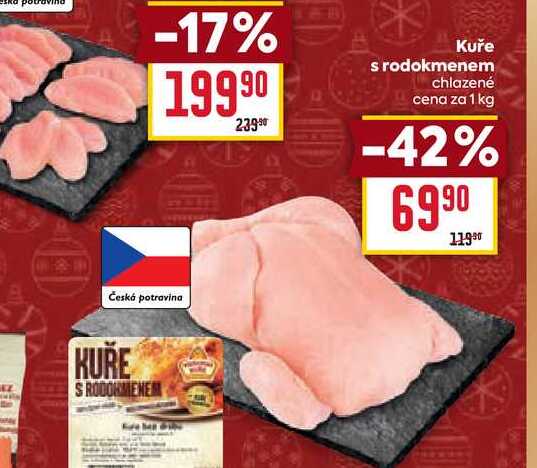 Kuře s rodokmenem chlazené cena za 1 kg 