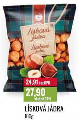 LÍSKOVÁ JÁDRA 100g 