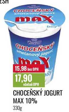 CHOCEŇSKÝ JOGURT MAX 10% 330g 