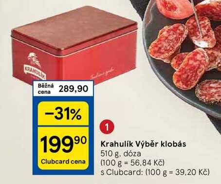 Krahulik Výběr klobás, 510 g, dóza