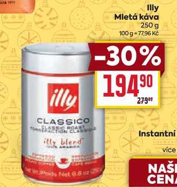 Illy Mletá káva 250 g