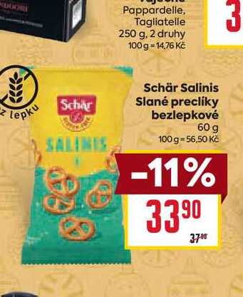 Schär Salinis Slané preclíky bezlepkové 60 g 