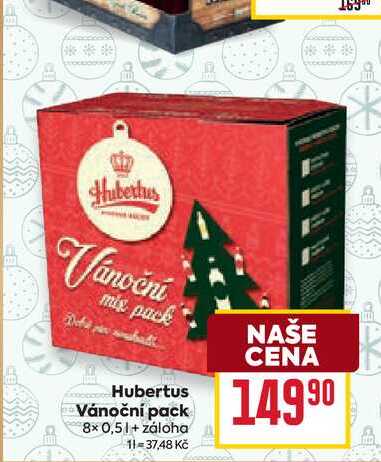 Hubertus Vánoční pack 8x 0,5l