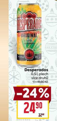 Desperados 0,51, plech 