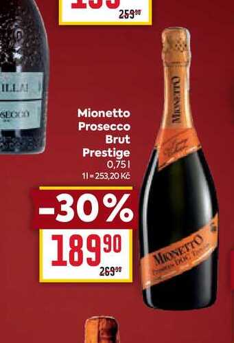 Mionetto Prosecco Brut Prestige 0,75l