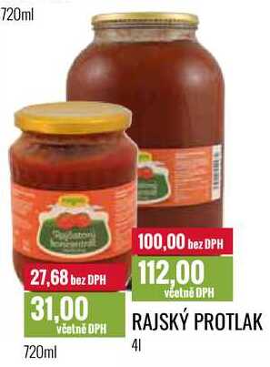 RAJSKÝ PROTLAK 720ml, 4l