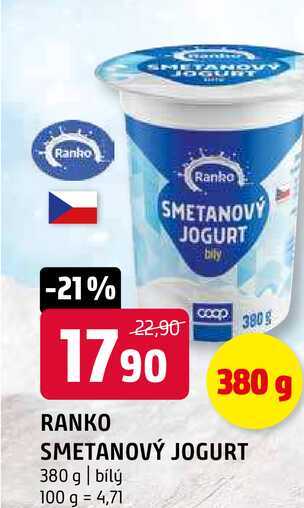 Ranko smetanový jogurt 380g