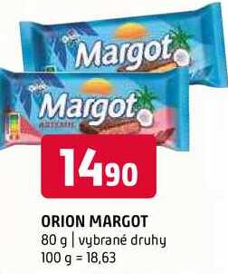 Orion Margot 80g, vybrané druhy