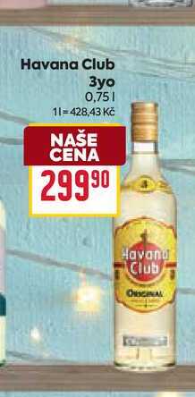 Havana Club 3yo 0,75l