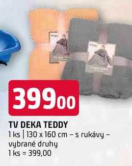 Tv deka teddy 1 ks 130 x 160 cm s rukávy vybrané druhy