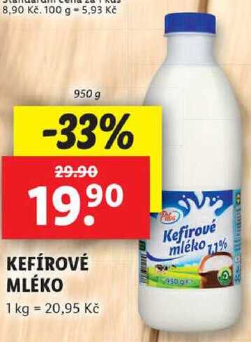 KEFÍROVÉ MLÉKO, 950 g