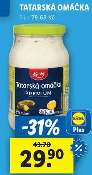 TATARSKÁ OMÁČKA, 380 ml