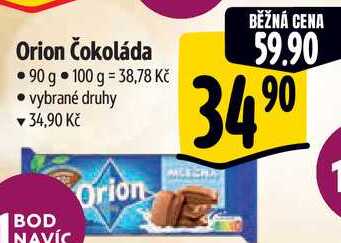 Orion Čokoláda, 90 g