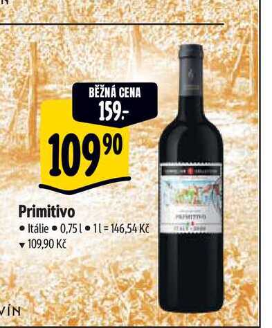   Primitivo Itálie 0,75 l