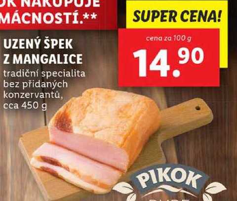 UZENÝ ŠPEK Z MANGALICE, cena za 100 g